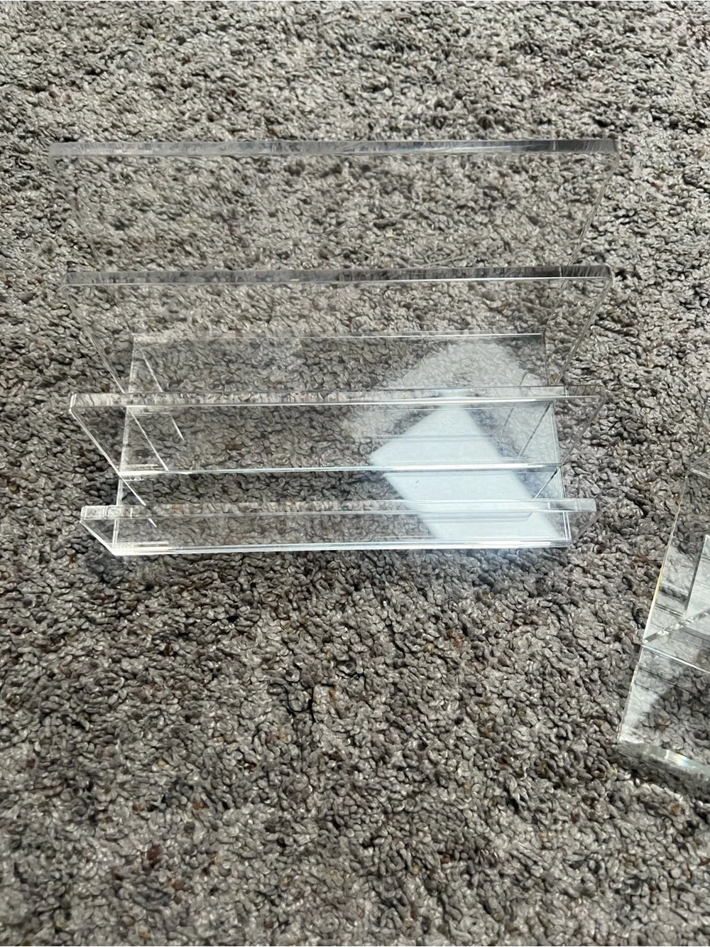 Clear Acrylic Stand Organizer Trio